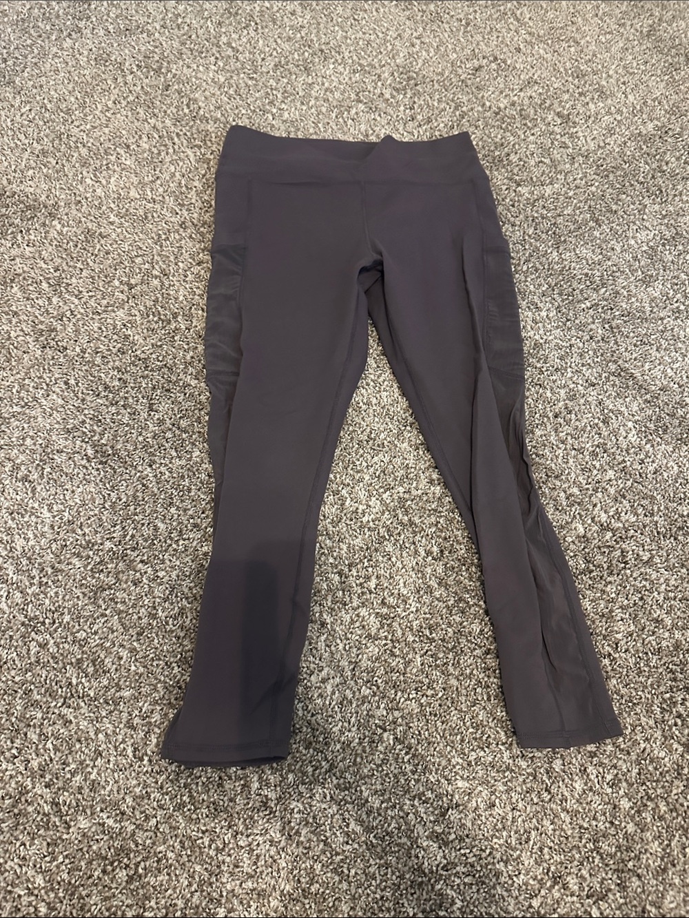 Purple Capri Athletic Leggings